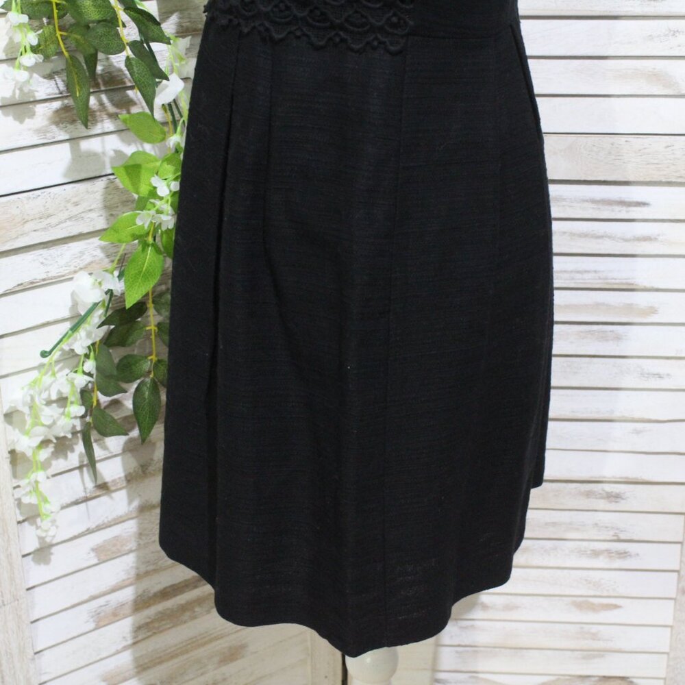 loft sleeveless A-line mini black dress (37) - Picture 13 of 15